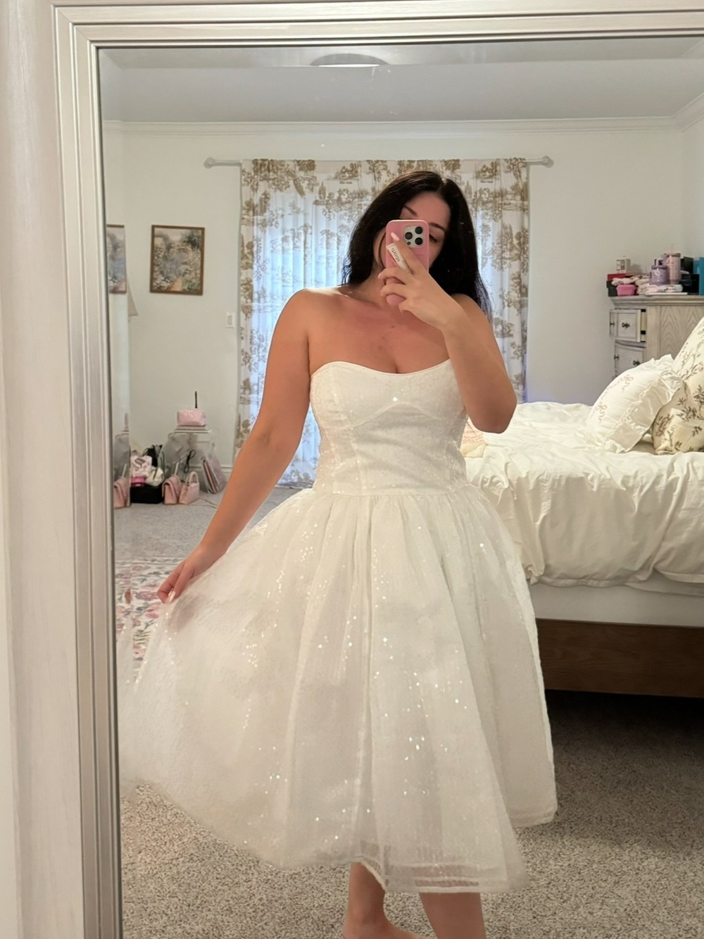 Selkie Frosted Sparkling Degas Midi Dress